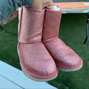 Pink Glitter UGG Boots
